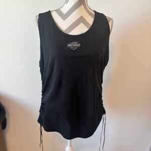 Harley-Davidson Women's Black Tank Top with Logo Columbus